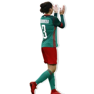 👏 64129f26 Smirnova calcio, atleta, donna, sport, maglia, giocatrice whatsapp sticker