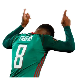 🇵🇪 e84a6889 FARFAN calcio, giocatore, atleta, maglia, numero 8, sport whatsapp sticker