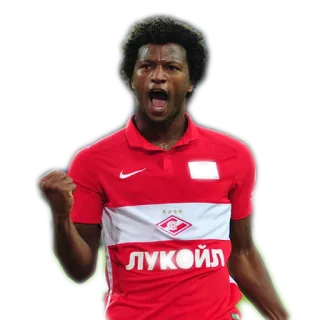 ⚽ 34ae3d20 ЛУКОЙЛ soccer player, athlete, sports, celebration, Lukoil telegram sticker