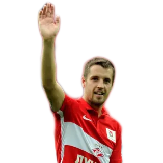 ✋ 64c01b90 soccer player, football, sports, waving telegram sticker