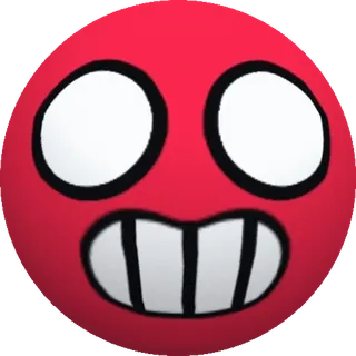 😡 3623e716 rouge, sphère, visage, dessin animé, expression, idiot whatsapp sticker
