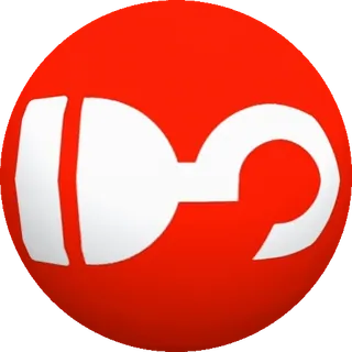 👎 4c4ae9dd logo, rouge, blanc, abstrait, cercle whatsapp sticker