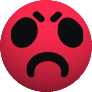😡 6387ecda en colère, emoji, rouge, visage, fou, dessin animé, expression, frustré whatsapp sticker