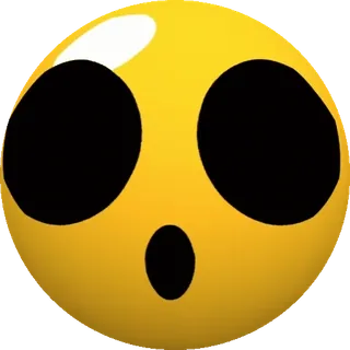 👹 814a5677 Emoji, Choqué, Étonné, Surpris, Jaune, Orbe whatsapp sticker