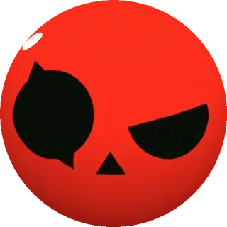 👹 85ca6690 rouge, visage, dessin animé, sphère, en colère whatsapp sticker