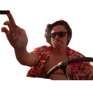 🚔 da045085 uomo, guida, occhiali da sole, gesto telegram sticker