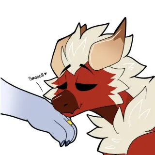 💜 06c18121 Smooch ciuman, cinta, furry, kasih sayang, romantis whatsapp sticker