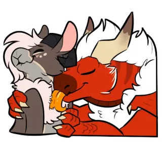 💖 fdc64ade Furry, Antropomorfik, Binatang, Fantasi, Kartun, Imut whatsapp sticker