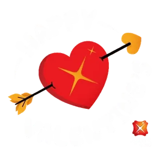 💝 572fe4e8 心, 爱, 箭头, 情人节, 符号 telegram sticker