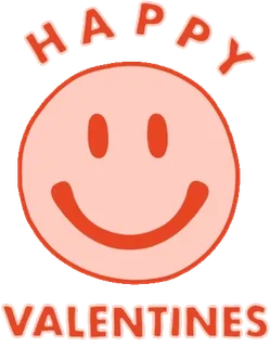 💝 740c8160 HAPPY VALENTINES 快乐, 情人节, 微笑, 节日 telegram sticker