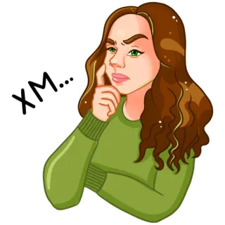 Девушка иллюстратор telegram stickers