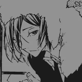 🌟 504eb16b Fyodor Dostoevsky Bungou Stray Dogs Anime, Mangá, Personagem, Inverno, Chapéu telegram sticker