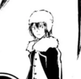 🌟 905efa61 Anime, Mangá, Personagem, Gorro de pele, Roupa de inverno telegram sticker