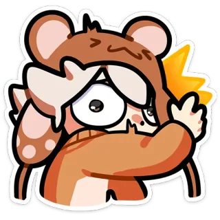 👀 f5f8524f cartoon, middle finger, character, gesture, rude telegram sticker
