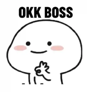 👌 75aeb3b1 OKK BOSS cartoon, meme, character, cute, funny, boss telegram sticker