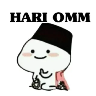 🌟 c8b07bf9 HARI OMM cartoon, cute, celebration, muslim, religion, character telegram sticker