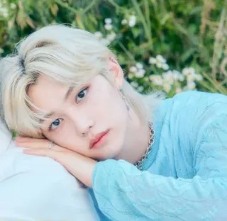 🌟 8277eb74 Felix kpop, zanger, portret, felix, stray kids telegram sticker