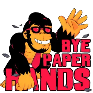 👋 92f78dc7 BYE
PAPER
HANDS singe, mains en papier, mème, singe, actions, bye, au revoir whatsapp sticker