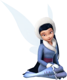 🙂 486dc516 Periwinkle Disney Fairies fairy, Periwinkle, Disney, Pixie Hollow, winter, ice telegram sticker