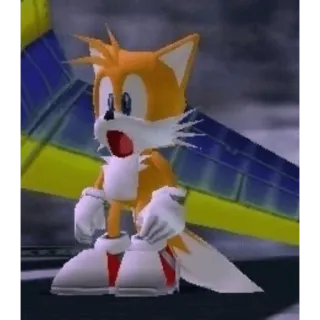 😲 06328157 Tails Tails, Sonic, videogioco, personaggio, volpe telegram sticker