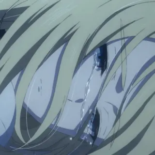 😭 cb4f8690 Anime, Piangere, Triste, Emozionale, Lacrime, Personaggio, Faccia telegram sticker