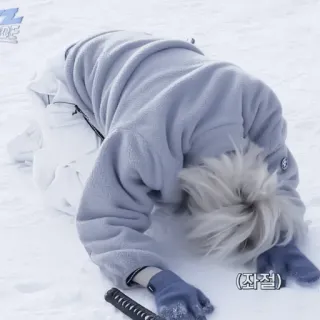 🍅 70f19593  (좌절) 사람, 눈, 겨울, 실패, 실망 telegram sticker