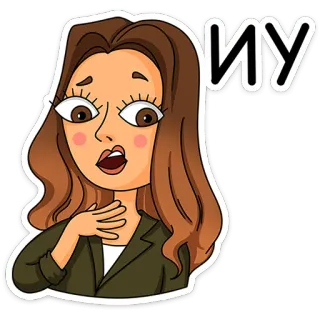 Женский стендап от @TgSticker telegram stickers