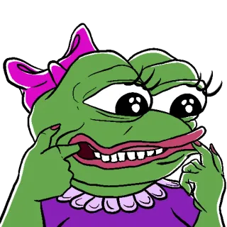 🤪 1f230fb5 Pepe the Frog pepe, katak, meme, kartun telegram sticker
