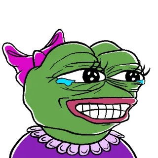 😂 5e1dd33d Pepe the Frog pepe, katak, meme, meme internet, kartun telegram sticker