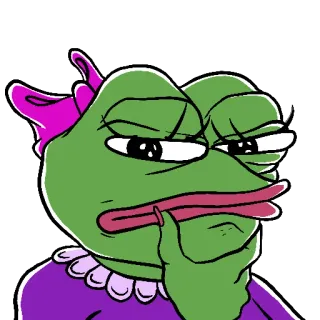 🤔 87dc6f48 Pepe the Frog Pepe si Katak, Meme internet, Katak, Kartun, Stiker telegram sticker