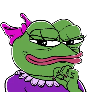😈 93ef2878 Pepe the Frog Pepe si kodok, Meme internet, Katak, Kartun telegram sticker