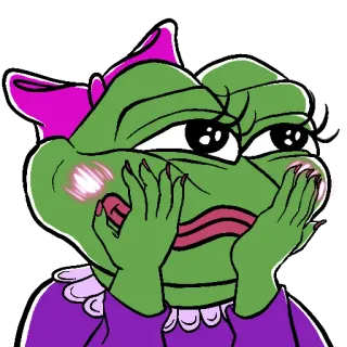 ☺️ a264d245 Pepe the Frog Pepe, katak, meme, meme internet, kartun, karakter telegram sticker