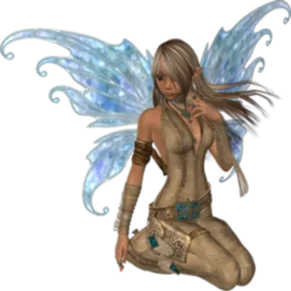 ❓ 15fb8352 นางฟ้า, แฟนตาซี, ปีก, ผู้หญิง, เวทมนตร์, สัตว์ telegram sticker