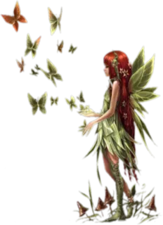 🙂 54432397 นางฟ้า, แฟนตาซี, ธรรมชาติ, ผีเสื้อ, ตำนาน, ปีก telegram sticker