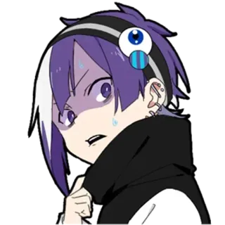 😰 7edb6fdb Anime, Cartoon, Personage, Illustratie, Digitale kunst, Manga telegram sticker