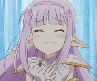 🌟 506f9c99 Anime, Schattig, Elf, Meisje, Illustratie telegram sticker