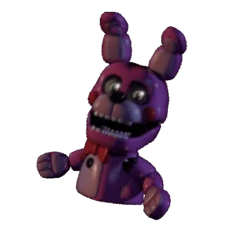 🐰 542621d1 Bonnie Five Nights at Freddy's animatronic, konijn, griezelig, spel, paars, robot telegram sticker