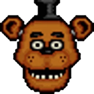 🐻 f0c4f254 Freddy Fazbear Five Nights at Freddy's spel, beer, horror, animatronic, griezelig telegram sticker