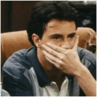 🤭 0d1c83a6 Chandler Friends serial tv, sitcom, lata 90, chandler bing, śmieszne, smutne, znudzony telegram sticker