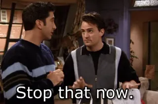 😒 707ff1f3 Stop that now. fraza, stop, teraz, przyjaciele telegram sticker