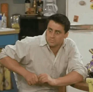 😳 98b5fcbf Joey Tribbiani Friends Joey, Przyjaciele, Sitcom, Matt LeBlanc, Serial TV telegram sticker