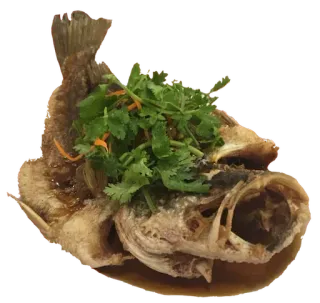 🐟 0fbf2284 ikan, makanan, hidangan, makan, makanan laut, memasak telegram sticker