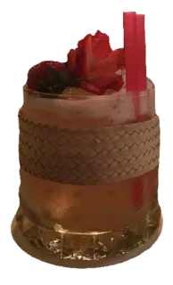 🍹 51c68346 minuman, koktail, stroberi, penyegar, minuman, buah, gelas telegram sticker