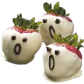 🍓 6f269957 stroberi, cokelat, hidangan penutup, manis, makanan, camilan telegram sticker