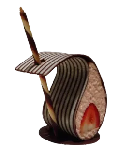 🍮 75a940be hidangan penutup, cokelat, stroberi, dekorasi, kue telegram sticker