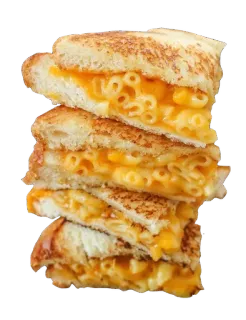 🍔 9a850879 sandwich, mac and cheese, makanan, grilled cheese, pasta, keju telegram sticker