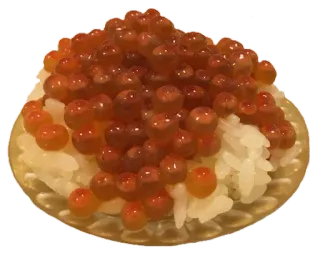 🍙 d44d8618 makanan, ikura, sushi, nasi, telur salmon, masakan Jepang telegram sticker