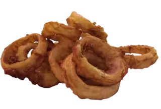 🍟 f94ca4d2 onion ring, gorengan, camilan, makanan pembuka, makanan, renyah telegram sticker
