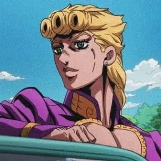 🙂 53db9bab Giorno Giovanna JoJo's Bizarre Adventure อนิเมะ, มังงะ, JoJo's Bizarre Adventure, โจรูโน่ โจบาน่า, ตัวละคร, ภาพประกอบ telegram sticker