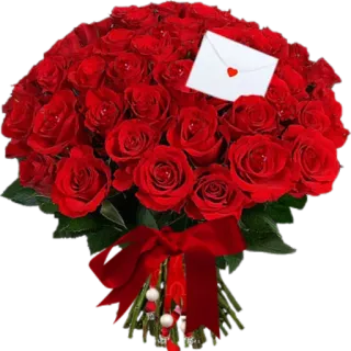 💐 1591bb76 花, バラ, ブーケ, 赤, 愛, ロマンス, バレンタインデー, ギフト telegram sticker